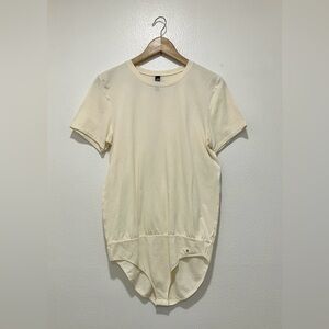 NWT - Joe’s Cream Short Sleeve Bodysuit - L